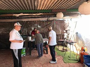HOMMAGE A N.D. DE SANTA CRUZ A DALIAS DU 7 AU 10 JUIN 2019 (400) BARBECUE CHEZ ANGE A LA CANADA